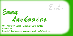 emma laskovics business card